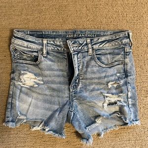 EUC American Eagle Midi Denim Shorts Size 12